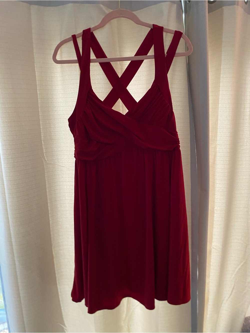 Torrid Women’s Red Sleeveless Crisscross Dress